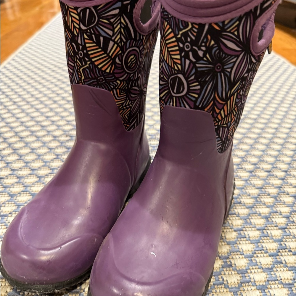 Boggs! Purple Patterned Rain/snow Boots